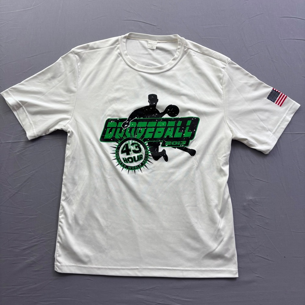 Sport-Tek 2013 Dodgeball Guinness World Record Wounded Warrior Project Shirt M
